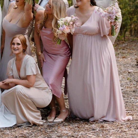 Show Me Your Mumu bridesmaids Emily Empire Maxi Dress 1X - Picture 4 of 4